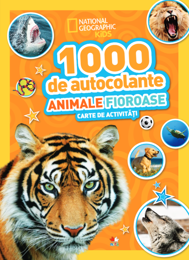 1000 de autocolante. Animale fioroase. Carte de activitati - 34.99 Lei