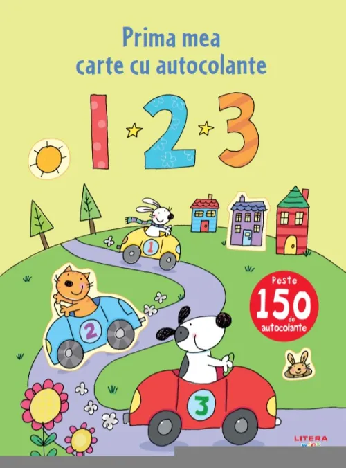 1 2 3. Prima mea carte cu autocolante - 12.68 Lei