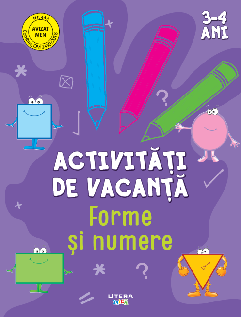 Activitati de vacanta. Forme si numere (3-4 ani) - 11.09 Lei