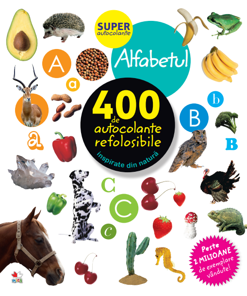 Alfabetul. 400 de autocolante refolosibile - 29.99 Lei