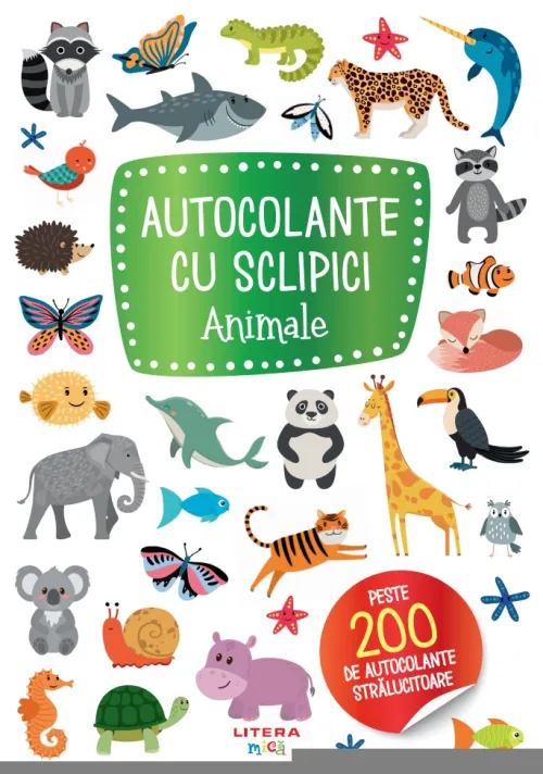 Autocolante cu sclipici. Animale - 24,99 Lei