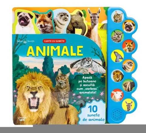 Bebe invata. Animale. Carte cu sunete - 53.99 Lei