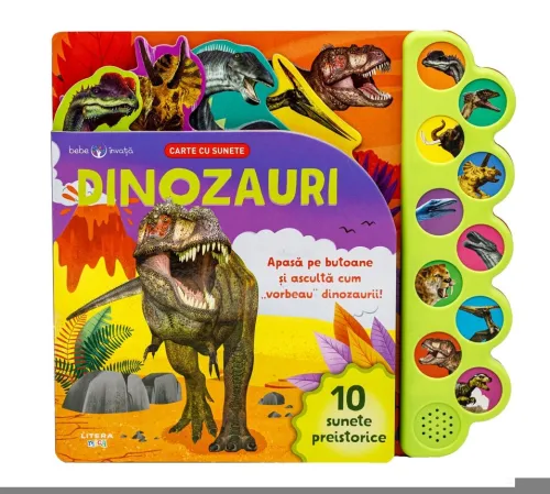 Bebe invata. Dinozauri. Carte cu sunete - 27.00 Lei