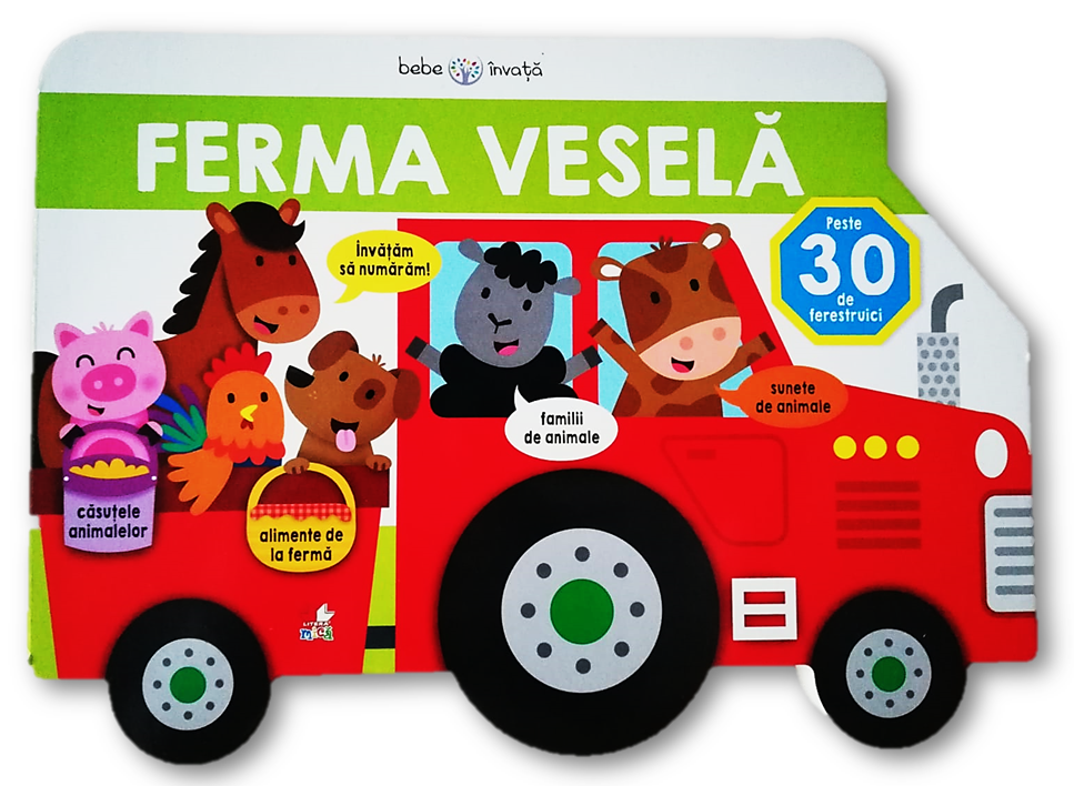 Bebe invata. Ferma vesela. Carte cu ferestruici - 49.99 Lei