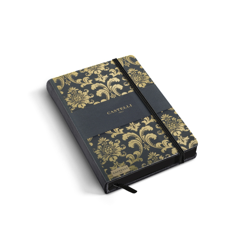 Bloc notes Castelli Black Gold 13x21cm 240pag dictando Baroque Gold - 39,99 Lei