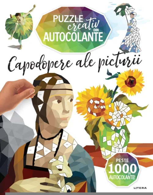 Capodopere ale picturii. Puzzle creativ din autocolante - 44.99 Lei