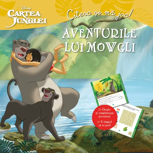 Cartea junglei. Aventurile lui Mowgli. Citesc si ma joc - 19.99 Lei