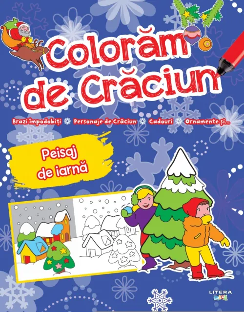 Coloram de Craciun. Peisaj de iarna - 9.99 Lei