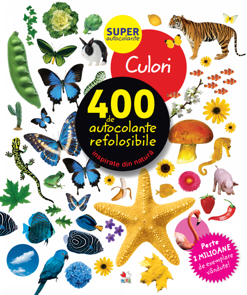 Culori. 400 de autocolante refolosibile - 29.99 Lei