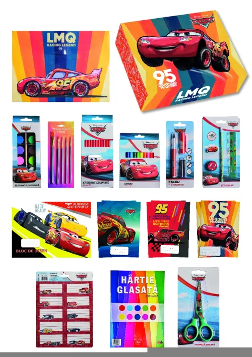 Cutia scolarului clasele 2-4 Cars - 199.90 Lei