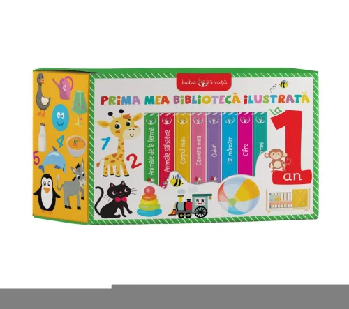 Cutie. Bebe invata. Prima mea biblioteca ilustrata la 1 an (8 carticele) - 98.99 Lei