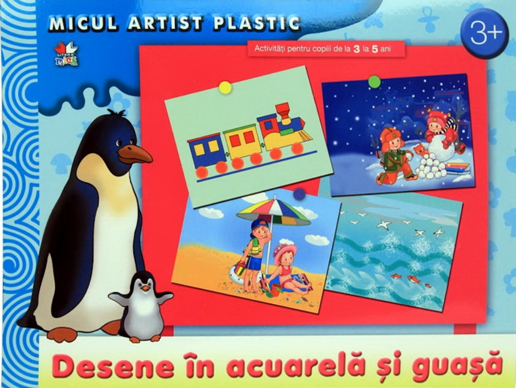 Desene in acuarela si guasa. Activitati 3-5 ani. Micul artist plastic - 9.99 Lei