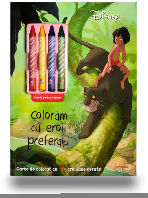 Disney. Coloram cu eroii preferati (contine 4 creioane cerate) - 13.50 Lei