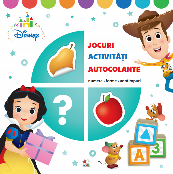 Disney. JOCURI, ACTIVITATI, AUTOCOLANTE. Numere, forme, anotimpuri - 24,99 Lei
