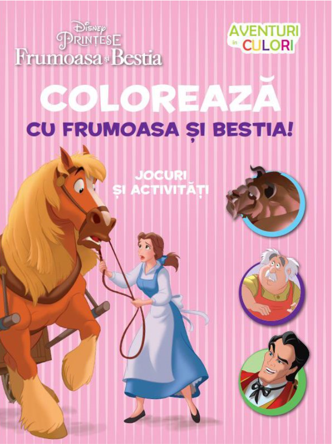 Disney. Printese. Frumoasa si Bestia. Coloreaza cu Frumoasa si Bestia! - 31.99 Lei