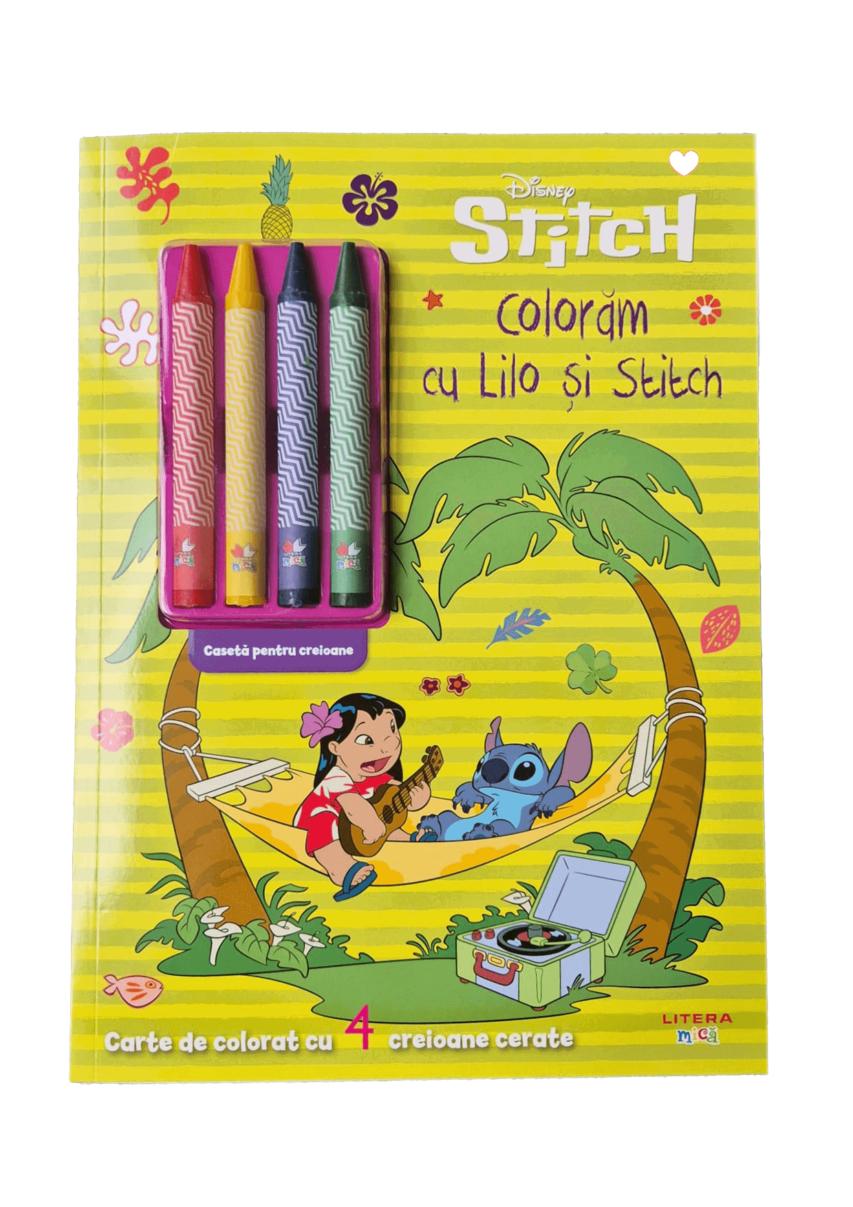 Disney. Stitch. Coloram cu Lilo si Stitch. Carte de colorat cu 4 creioane cerate - 15.75 Lei