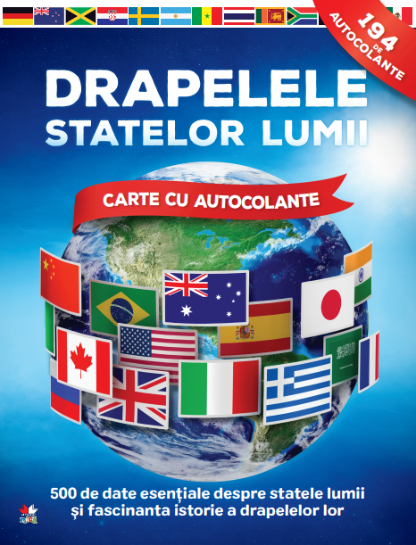 Drapelele statelor lumii. Carte cu autocolante - 34.99 Lei
