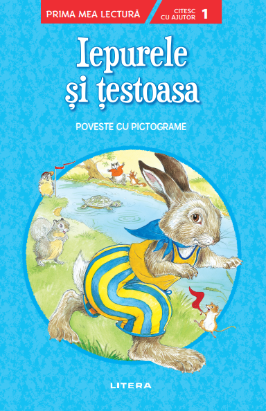 Iepurele si testoasa. Poveste cu pictograme. Citesc cu ajutor (Nivelul 1) - 24.99 Lei