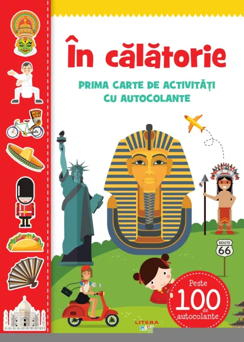 In calatorie. Prima carte de activitati cu autocolante - 10.19 Lei