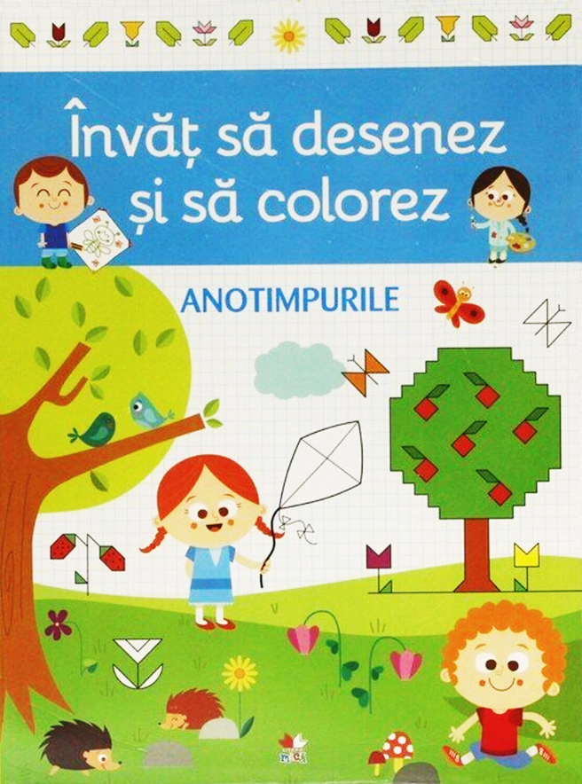 Invat sa desenez si sa colorez. Anotimpurile - 29.99 Lei