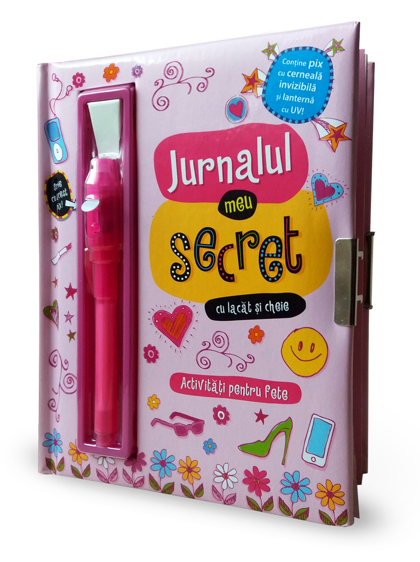 Jurnalul meu secret cu lacat si cheie - 54.99 Lei