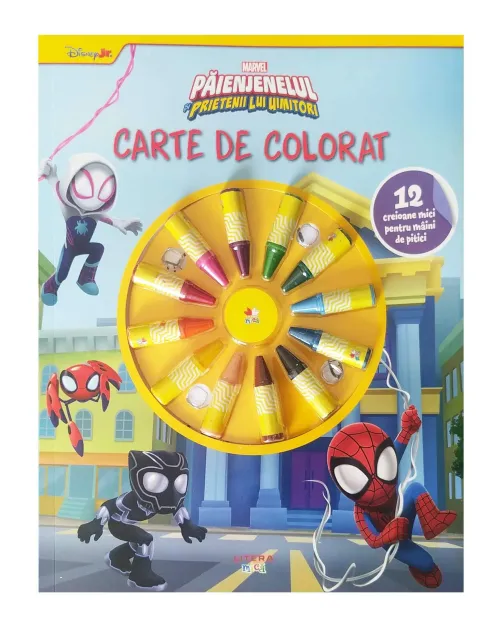 Marvel. Paienjenelul si prietenii lui uimitori. Carte de colorat. 12 creioane mici pentru maini de pitici - 17.50 Lei