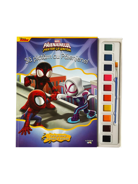 Marvel. Paienjenelul si prietenii lui uimitori. Sa pictam cu Paienjenel. Carte de colorat cu pensula si acuarele - 20.25 Lei