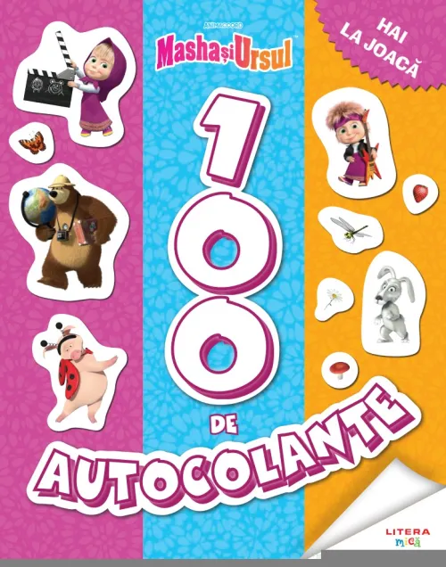Masha si Ursul. 100 de autocolante. Hai la joaca - 15.85 Lei