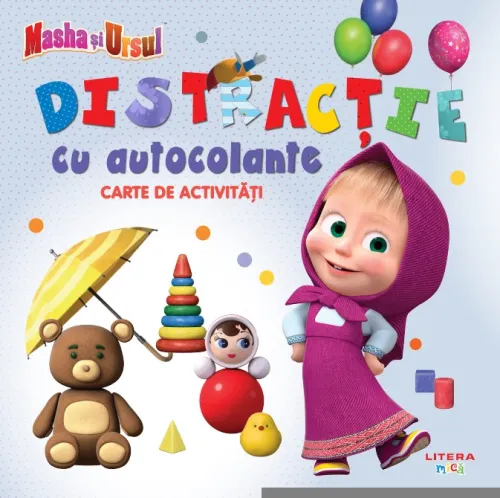 Masha si Ursul. Distractie cu autocolante. Carte de activitati - 13.74 Lei