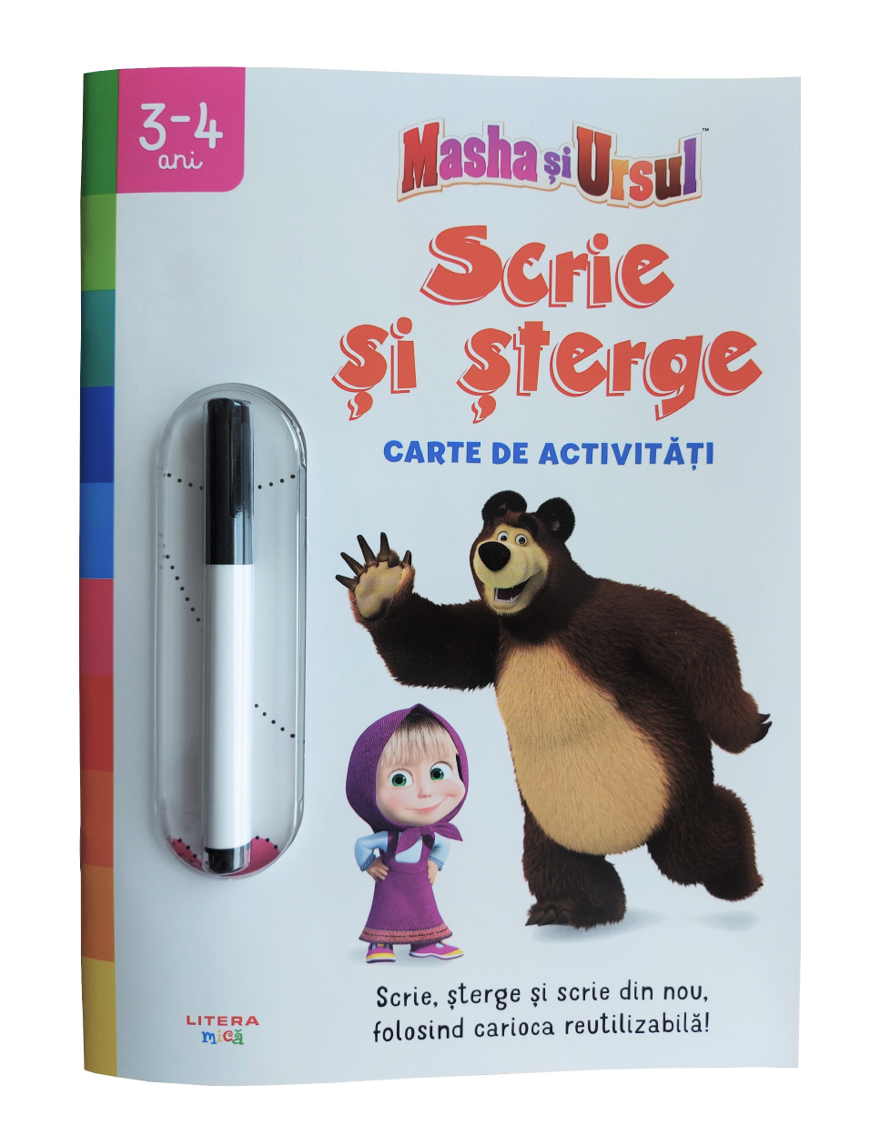 Masha si Ursul. Scrie si sterge. Carte de activitati - 64.99 Lei