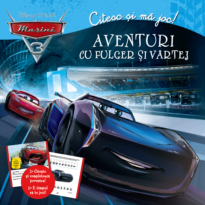 Masini 3. Aventuri cu Fulger si Vartej. Citesc si ma joc - 24,99 Lei