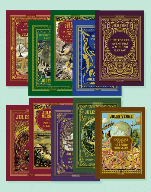 Pachet 1 Jules Verne (10 volume) - 219.95 Lei