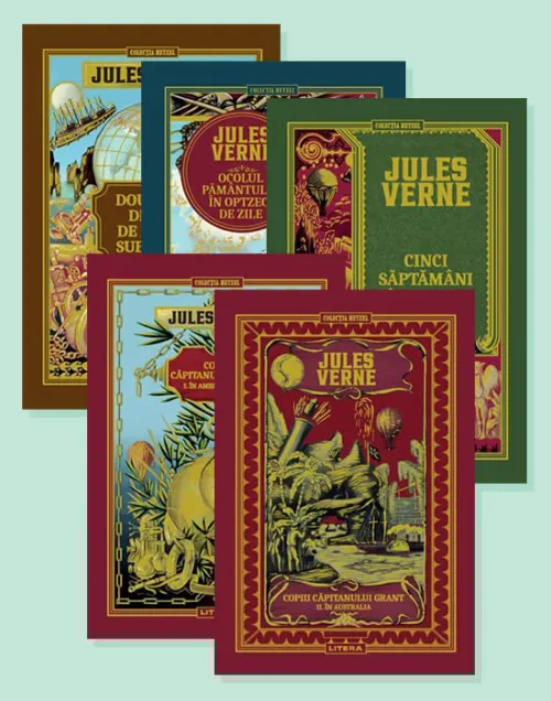 Pachet 5 volume Jules Verne - 199.95 Lei