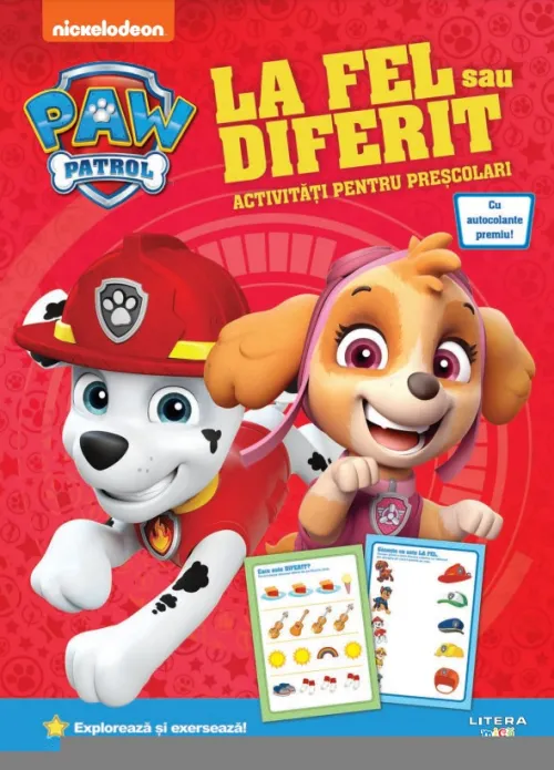 Patrula Catelusilor. La fel sau diferit? Activitati pentru prescolari - 29.99 Lei
