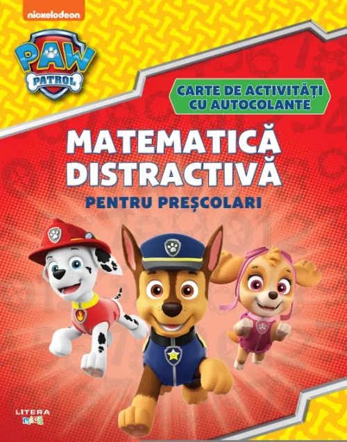 Patrula Catelusilor. Matematica distractiva pentru prescolari. Carte de activitati cu autocolante - 26.42 Lei