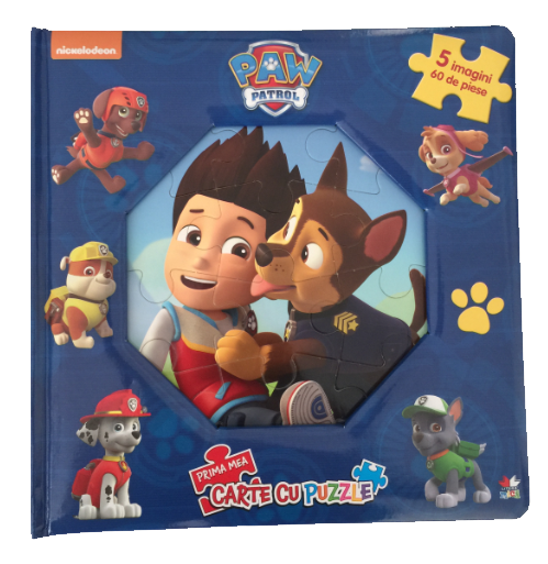 Patrula Catelusilor. Prima mea carte cu puzzle - 44.99 Lei