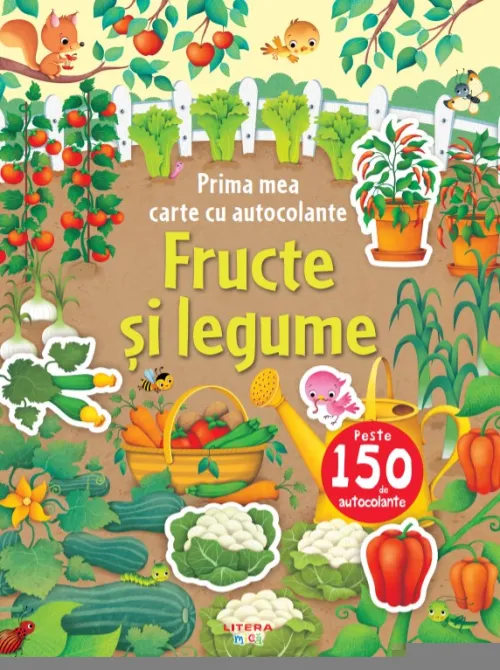 Prima mea carte cu autocolante. Fructe si legume - 17,99 Lei