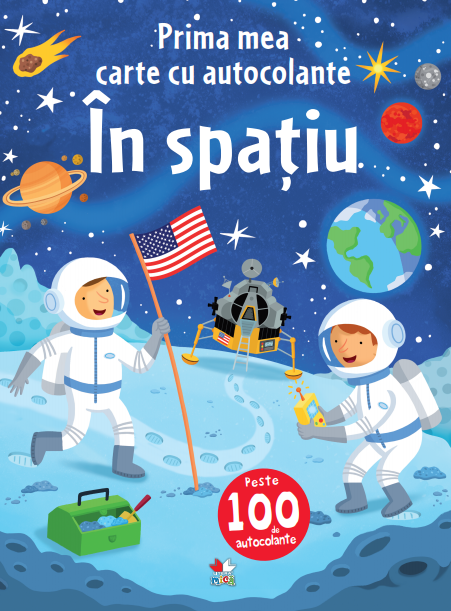 Prima mea carte cu autocolante. In spatiu - 29,99 Lei