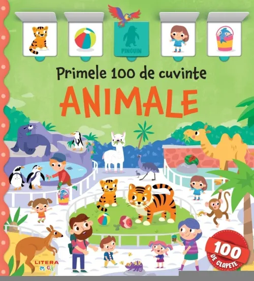 Primele 100 de cuvinte. Animale. Carte cu clapete - 59.99 Lei