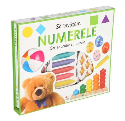 Sa invatam numerele. Set educativ cu puzzle - 79.99 Lei