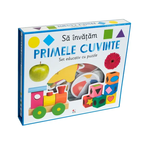 Sa invatam primele cuvinte. Set educativ cu puzzle - 69.99 Lei