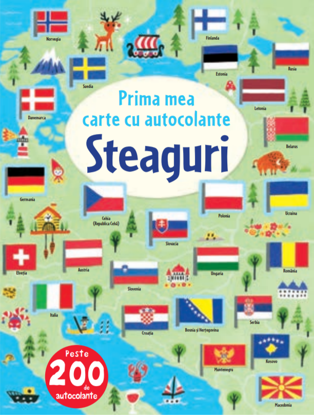 Steaguri. Prima mea carte cu autocolante - 29.99 Lei