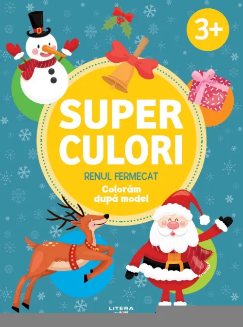 Superculori. Renul fermecat. Coloram dupa model (3 +) - 14,99 Lei