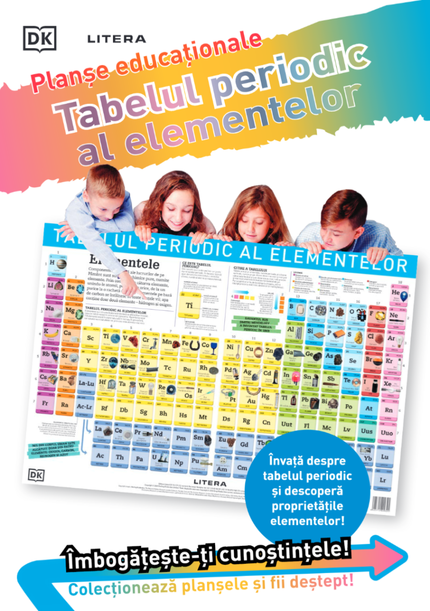 Tabelul periodic al elementelor. Planse educationale - 9.99 Lei