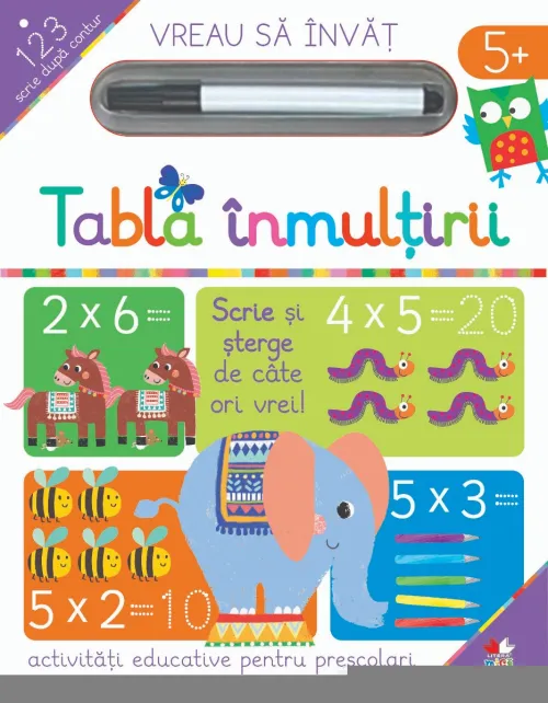 Vreau sa invat. Tabla inmultirii - 16.65 Lei