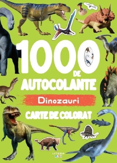 1000 de autocolante: Dinozauri. Carte de colorat - 19.99 Lei