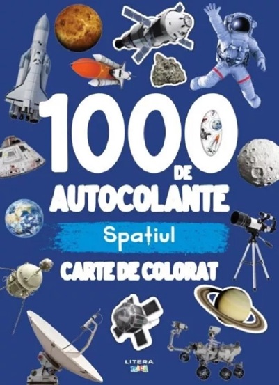 1000 de autocolante: Spatiul. Carte de colorat - 16.29 Lei