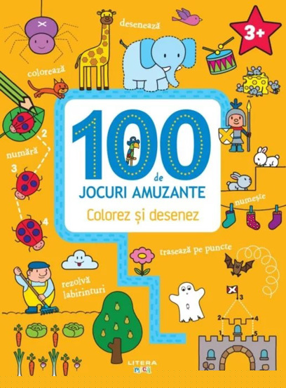 100 de jocuri amuzante. Colorez si desenez - 31.99 Lei