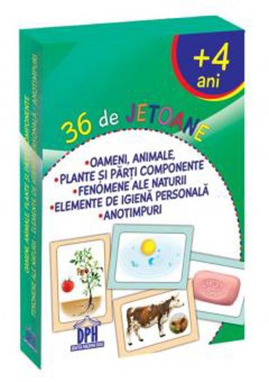 36 de Jetoane - Oameni Animale Plante Fenomene Igiena Anotimpuri - 10.80 Lei
