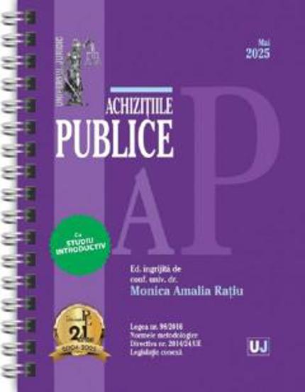 Achizitiile publice: mai 2025 (editie spiralata) - 49.47 Lei